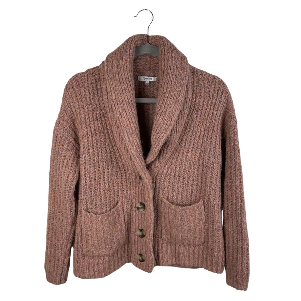Madewell Space Dye Shawl Collar Cardigan Sweater Size XS Spacedye Cotton Candy